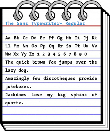 The Sans Typewriter- Regular Font
