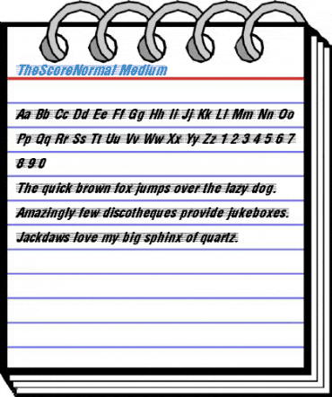 TheScoreNormal Medium Font