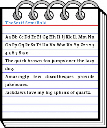 TheSerif SemiBold Font