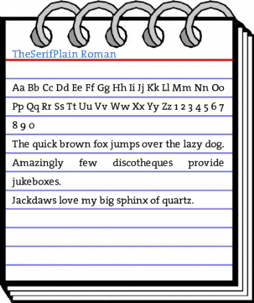 TheSerifPlain Font