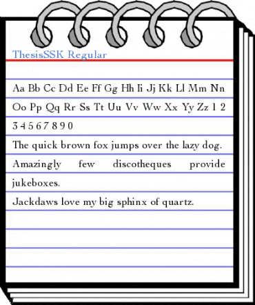 ThesisSSK Regular Font