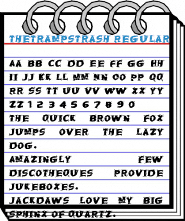 TheTrampsTrash Regular Font