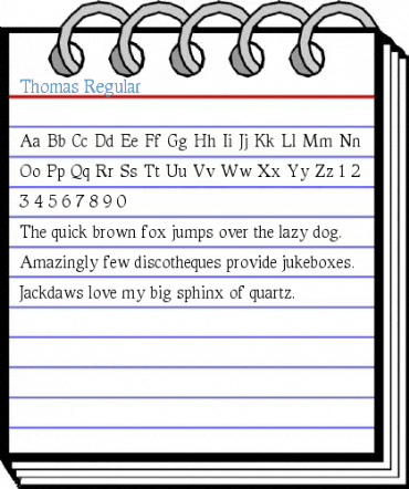 Thomas Regular Font