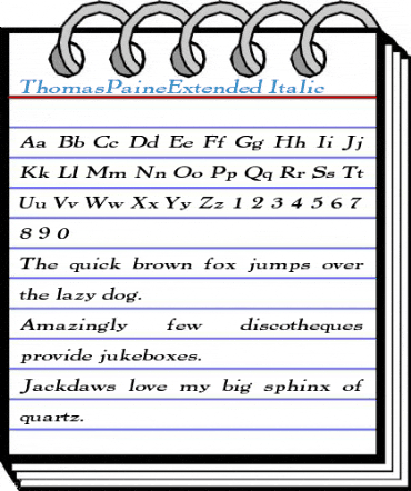 ThomasPaineExtended Font