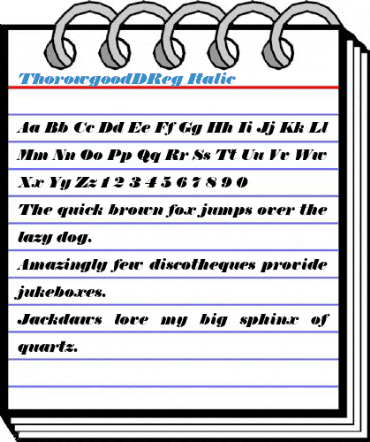 ThorowgoodDReg Font