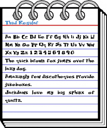Thud Regular Font