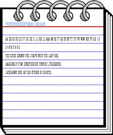 ThunderbirdDExtConIn1 Regular Font