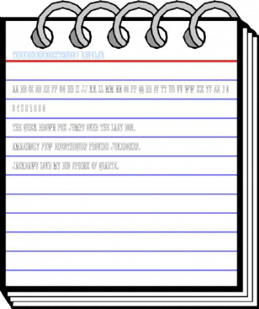 ThunderbirdDExtConOu1 Regular Font