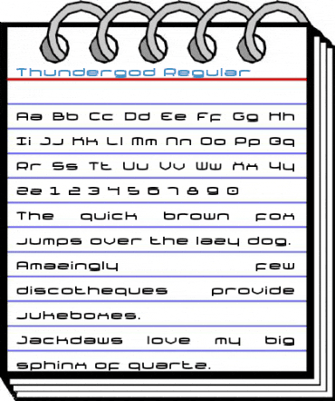 Thundergod Regular Font