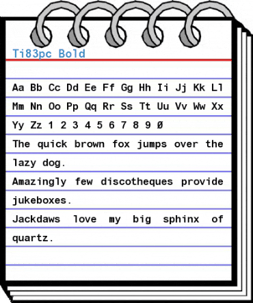 Ti83pc Bold Font