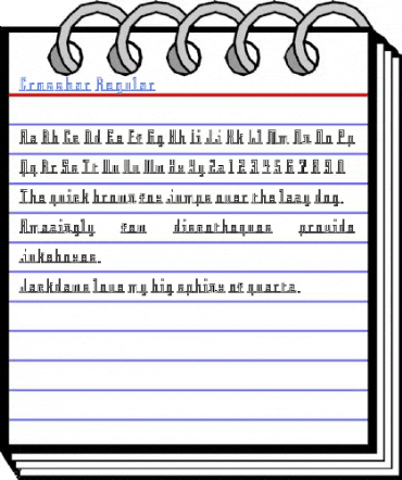 Crossbar Regular Font