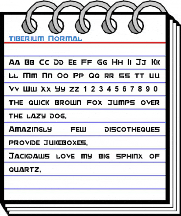 Tiberium Normal Font