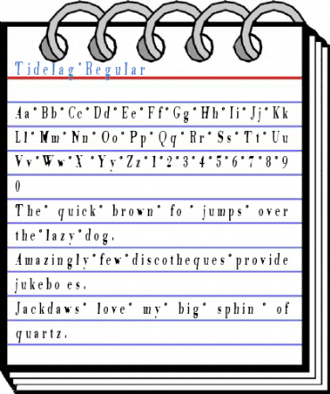 Tidelag Regular Font