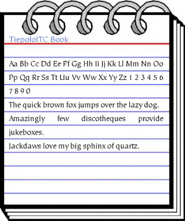 TiepoloITC Book Font