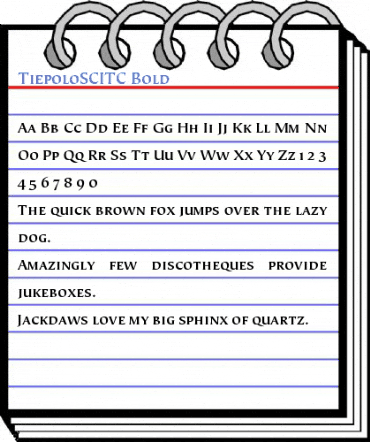 TiepoloSCITC Bold Font