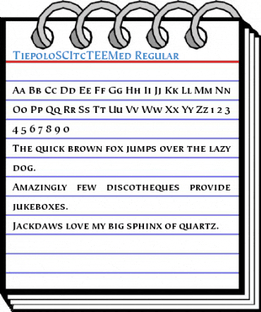 TiepoloSCItcTEEMed Font