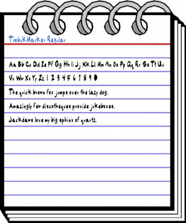 TimbukMarker Font