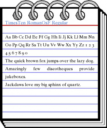 TimesTen RomanOsF Regular Font