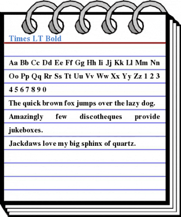 Times LT Bold Font