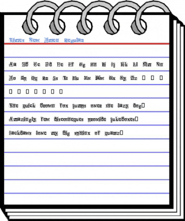 Times New Omen Regular Font