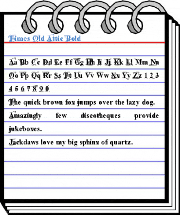 Times Old Attic Bold Font