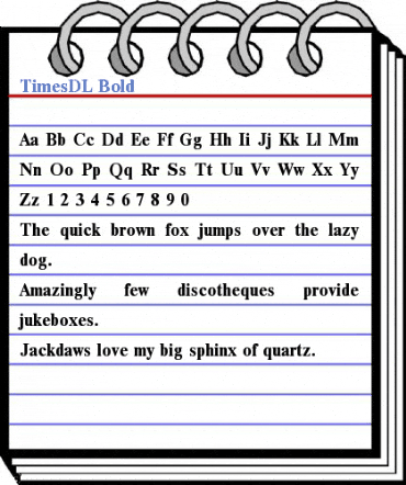 TimesDL Bold Font