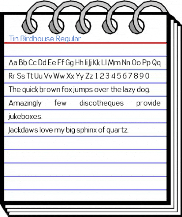 Tin Birdhouse Regular Font