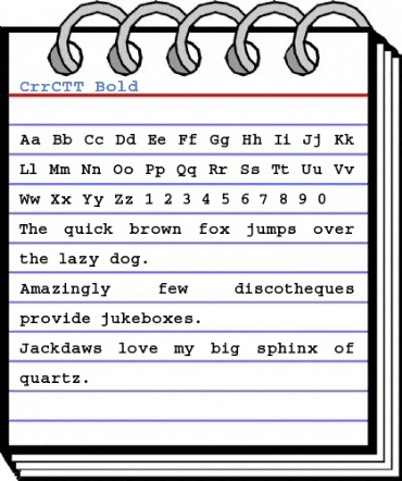 CrrCTT Bold Font