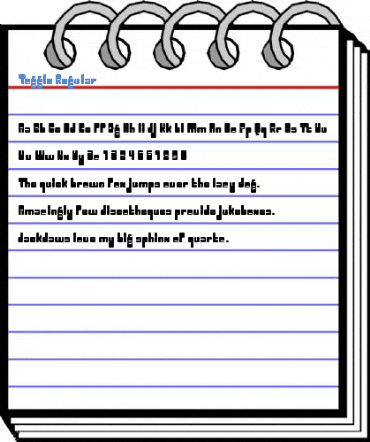 Toggle Regular Font