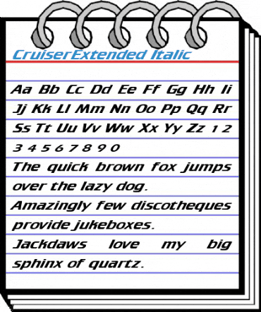 CruiserExtended Font