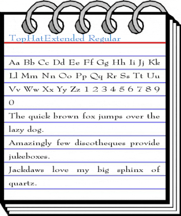 TopHatExtended Regular Font