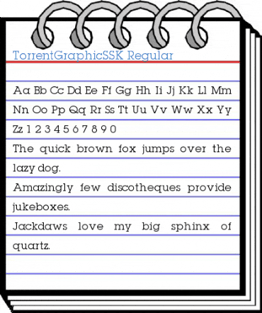 TorrentGraphicSSK Font