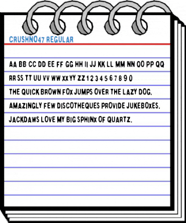 CrushNo47 Regular Font