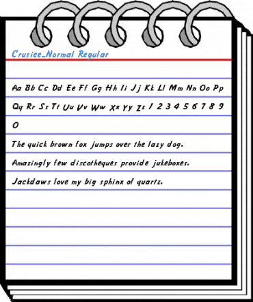 Crusiee-Normal Regular Font