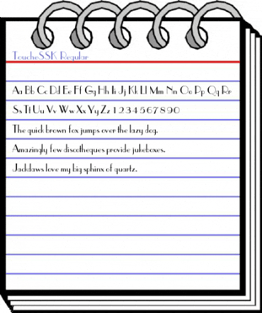 ToucheSSK Regular Font