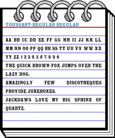 Toussant-Regular Font