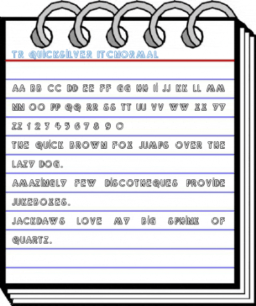 TR Quicksilver ITCNormal Font