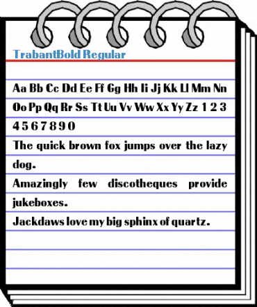 TrabantBold Regular Font