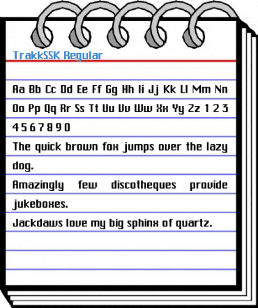 TrakkSSK Regular Font