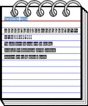 TraktirCameo Normal Font
