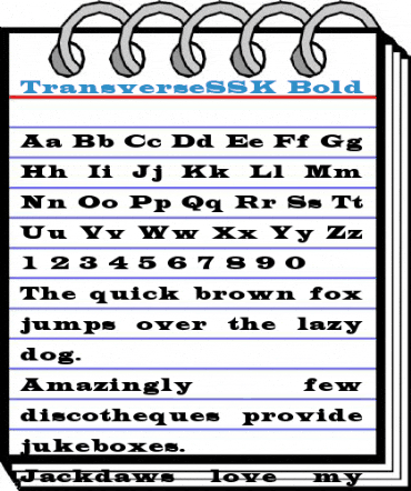 TransverseSSK Font