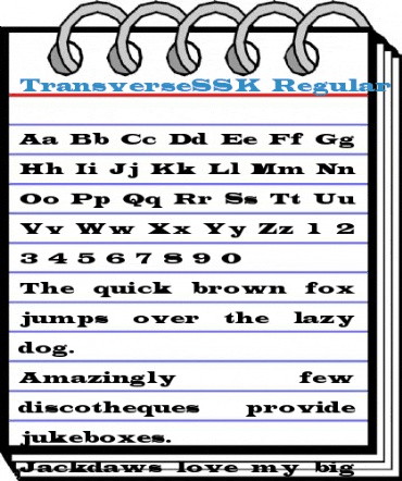 TransverseSSK Regular Font