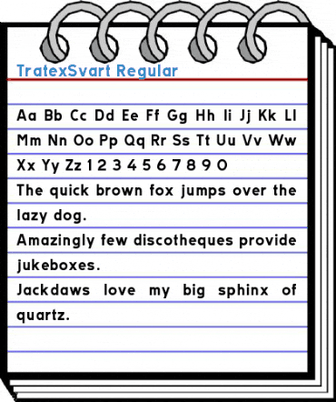 TratexSvart Regular Font