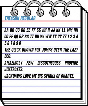 Treason Regular Font