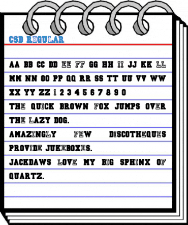 CSD Regular Font