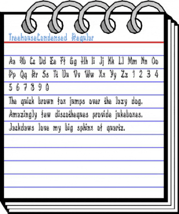 TreehouseCondensed Regular Font