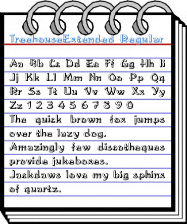 TreehouseExtended Regular Font