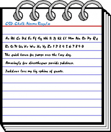CSD-Chalk-Norma Regular Font