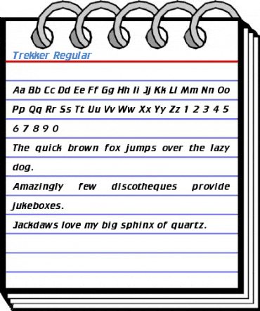 Trekker Regular Font