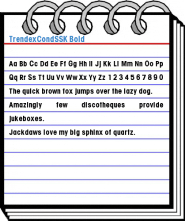 TrendexCondSSK Bold Font